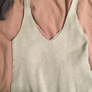 Brandy Melville Knit grey top